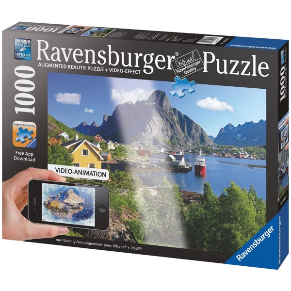 Puzzle 1000 pièces  Réalité augmentée : Iles Lofoten, Norvège - Ravensburger-19303