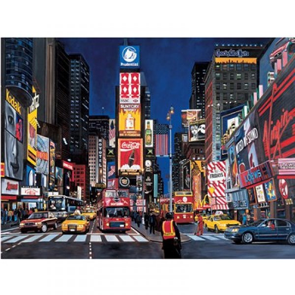 Puzzle 1000 pièces - Times Squares, New York City - Ravensburger-19208