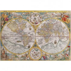 Puzzle 1500 pièces - Mappemonde en 1594