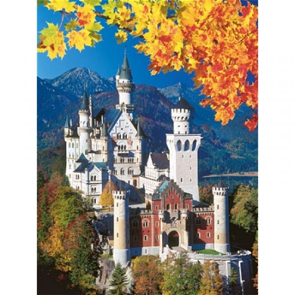 Puzzle 1500 pièces - Neuschwanstein en automne - Ravensburger-16386