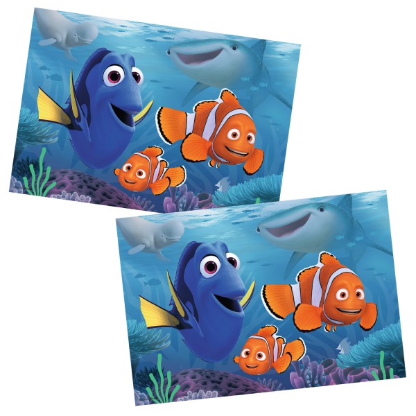 Puzzle 2 x 12 pièces : Le monde de Nemo : Dory se promène en mer - Ravensburger-07601