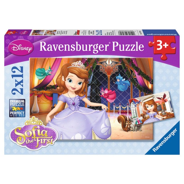Puzzle 2 x 12 pièces : Princesse Sofia - Ravensburger-07570