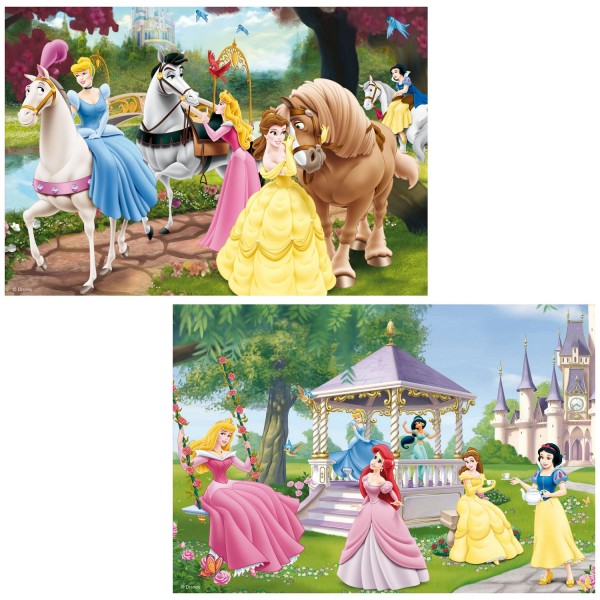 Puzzle 2 x 24 pièces : Princesses Disney : Princesses magiques - Ravensburger-08865