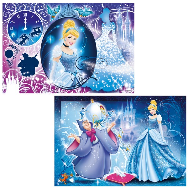 Puzzle 2 x 24 pièces : Princesses Disney : Ravissante Cendrillon - Ravensburger-09004