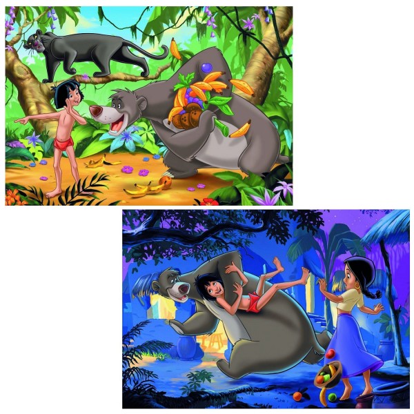 Puzzle 2 x 24 pièces - Les amis de Mowgli/Le livre de la jungle II - Ravensburger-08894