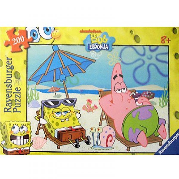 Puzzle 200 pièces - Bob l'éponge : Simpatico Sponge Bob - Ravensburger-12661