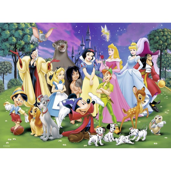 Puzzle 200 pièces XXL : Les grands personnages Disney - Ravensburger-12698