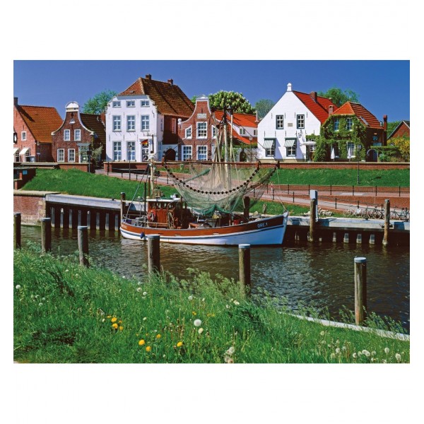 Puzzle 2000 pièces : Au bord du canal, Greetsiel - Ravensburger-16678