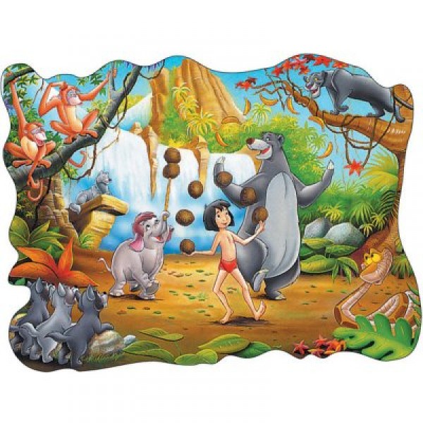 Puzzle 24 pièces géant - Le livre de la jungle : Mowgli et ses amis - Ravensburger-05356