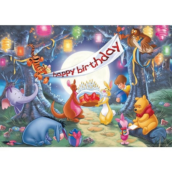 Puzzle 24 pièces géant - Winnie l'Ourson : Joyeux anniversaire - Ravensburger-07166