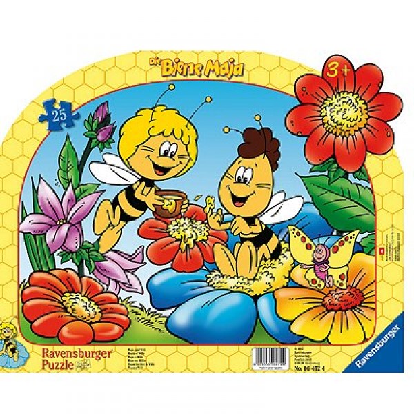 Puzzle 25 pièces - Maya l'abeille et Willy - Ravensburger-06472