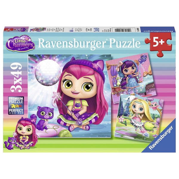 Puzzle 3 x 49 pièces : Rose, Lavande et Noisette : Les Minis-Sorcières - Ravensburger-08009