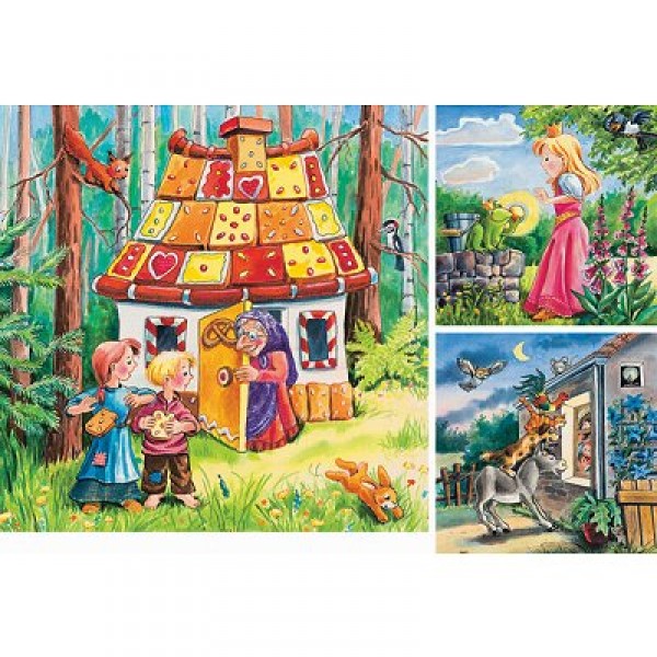 Puzzle 3 x 49 pièces - Mes contes préférés - Ravensburger-09347