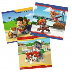 Trefl Primo - Paw Patrol, Rencontrez Pat Patrouille- 3en1 : Puzzle de 15  Très Grands Eléments, Livre de