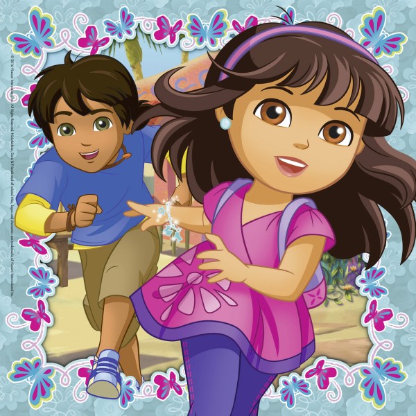 Puzzle 3 x 49 pièces : L'aventure n'attend pas (Dora and Friends) - Ravensburger-09212