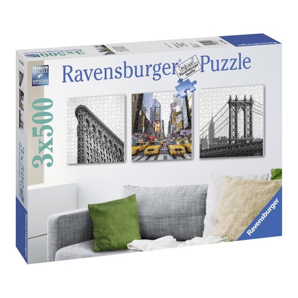 Puzzle 3 x 500 pièces : New York - Ravensburger-19923