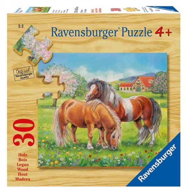 Puzzle 30 pièces en bois - Dans le pré - Ravensburger-03921