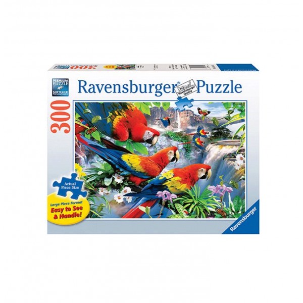 Puzzle 300 pièces XXL : Oiseaux tropicaux - Ravensburger-13534