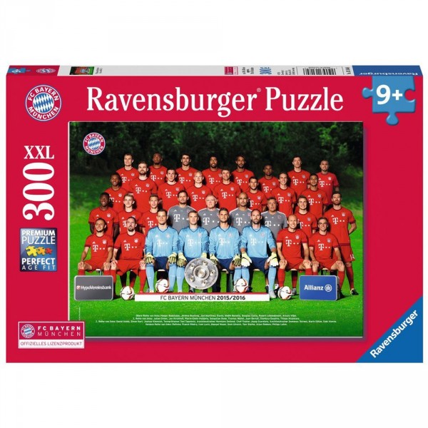 Puzzle 300 pièces : Équipe FC Bayern Saison 2015/2016 - Ravensburger-13184