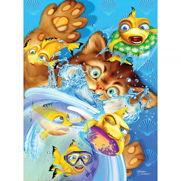 Puzzle 300 pièces -  Chatons en folie - Ravensburger-13019