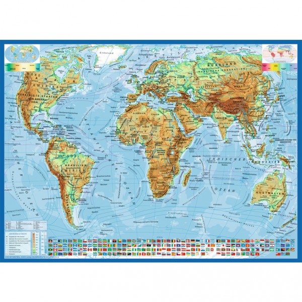 Puzzle 300 pièces XXL : Carte politique du monde - Ravensburger-13097
