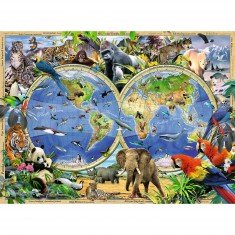 Puzzle 300 pièces XXL : Le monde sauvage