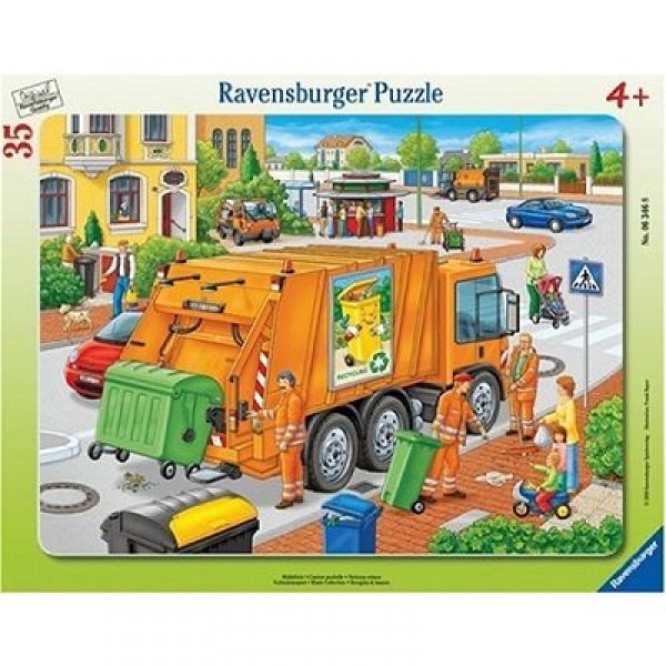 Puzzle 35 pièces - Collecte des déchets - Ravensburger-06346