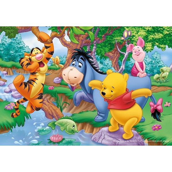 Puzzle 35 pièces - Winnie l'ourson : Winnie dans la rivière - Ravensburger-08649