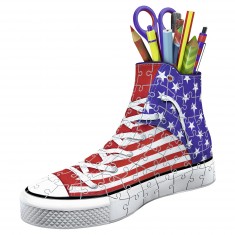 Puzzle 3D 108 pièces : Chaussure Sneaker American Style