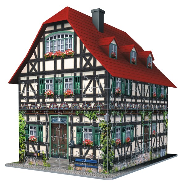 Puzzle 3D 216 pièces : Maison à colombages - Ravensburger-12572