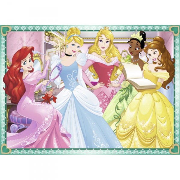 Puzzle 4 x 100 pièces : Bumper Pack : Princesses Disney - Ravensburger-07011