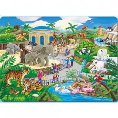 45 Teile Puzzle - Zoo-Besuch