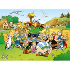 Puzzle de 500 piezas - Asterix y Obelix: Asterix en el pueblo