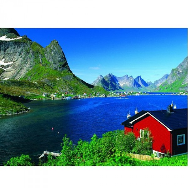 Puzzle 500 pièces - Village de pêcheurs norvégiens - Ravensburger-14176