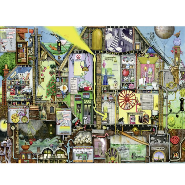 Puzzle 500 pièces : Le monde de demain, Colin Thompson - Ravensburger-14731