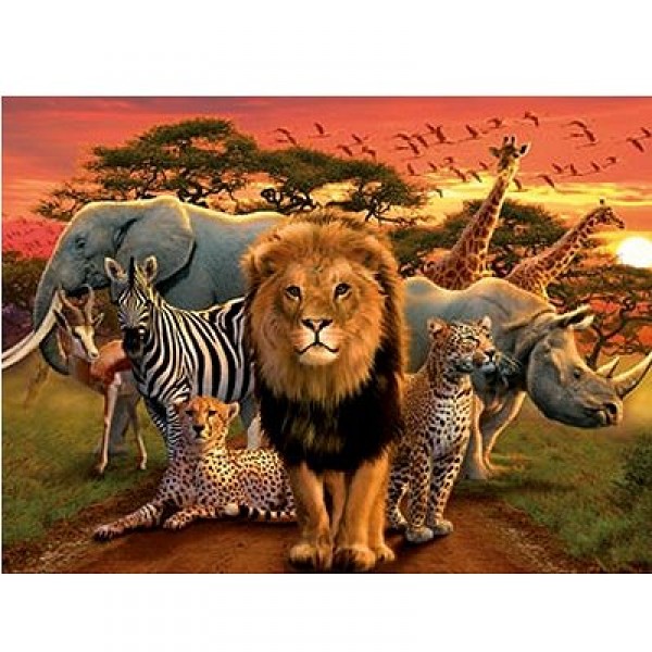 Puzzle 500 pièces - Safari africain - Ravensburger-14177