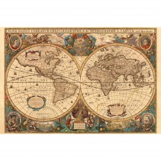 5000 Teile Puzzle - antike Weltkarte