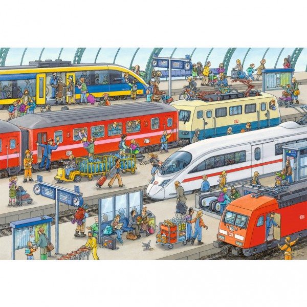 Puzzle 60 pièces : Gare moderne - Ravensburger-09610