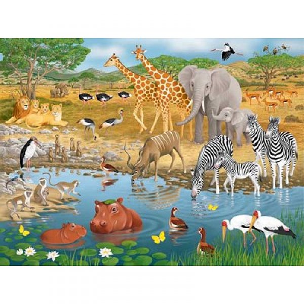 Puzzle 60 pièces - Animaux  d'Afrique - Ravensburger-09537