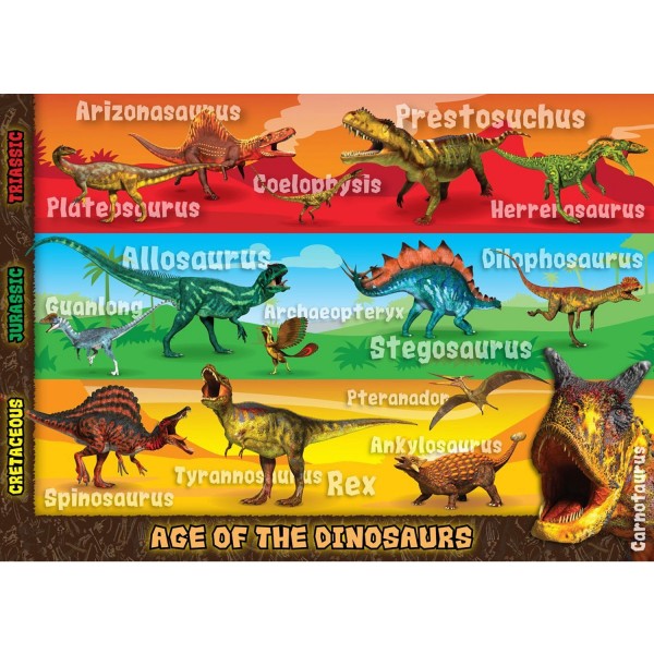 Puzzle 60 pièces géant : Les dinosaures - Ravensburger-05393