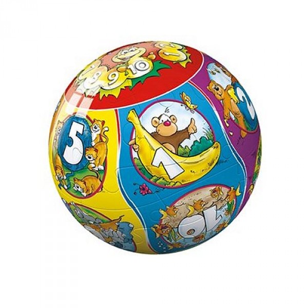 Puzzle Ball 24 pièces - Les chiffres - Ravensburger-11455