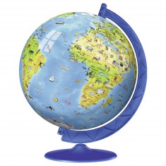 Puzzle Ball 3D 180 pièces : Globe terrestre