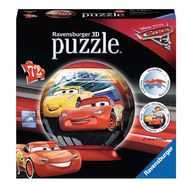 Puzzle ball 72 pièces : Cars 3 - Ravensburger-11825