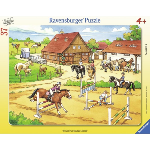 Puzzle cadre 37 pièces : Le centre équestre - Ravensburger-06612