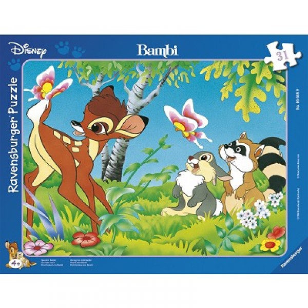 Puzzle cadre - Bambi : Jeu entre amis - Ravensburger-06688-A