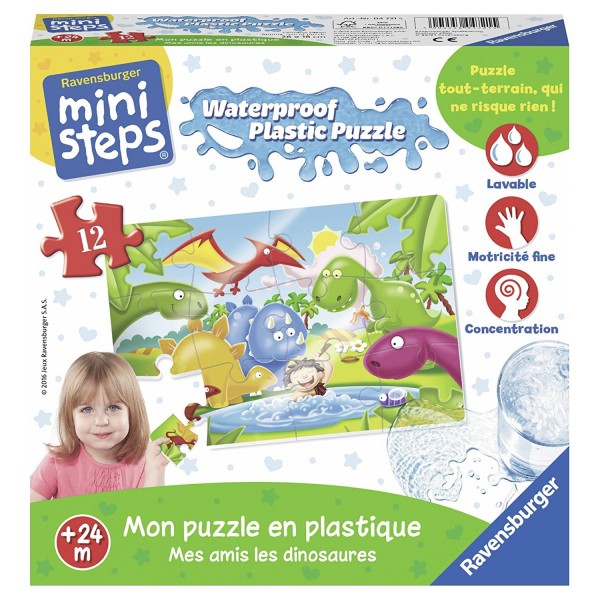 Puzzle en plastique 12 pièces : Mes amis les dinosaures - Ravensburger-04721