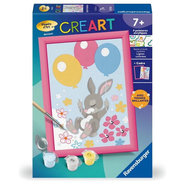 CreArt Kids 13x18cm: Conejo y globos - Ravensburger-25758