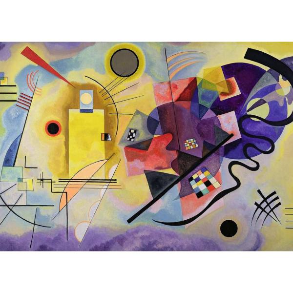 1000 Teile Puzzle: Kunstsammlung: Gelb-Rot-Blau, Vassily Kandinsky - Ravensburger-12000023