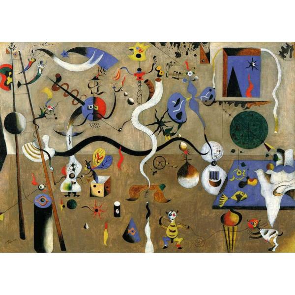 1000 Teile Puzzle :  Kunstsammlung - Karneval des Harlekins, Joan Miró - Ravensburger-12000191