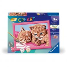 CreArt Kids 13x18cm : Deux chatons roux 